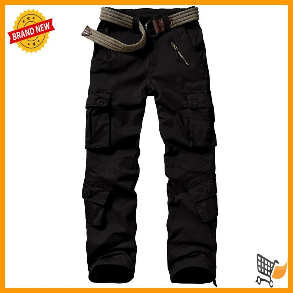 Women's Cargo Pants with 8 Pockets, Cotton Ripstop, Casual Work Pants